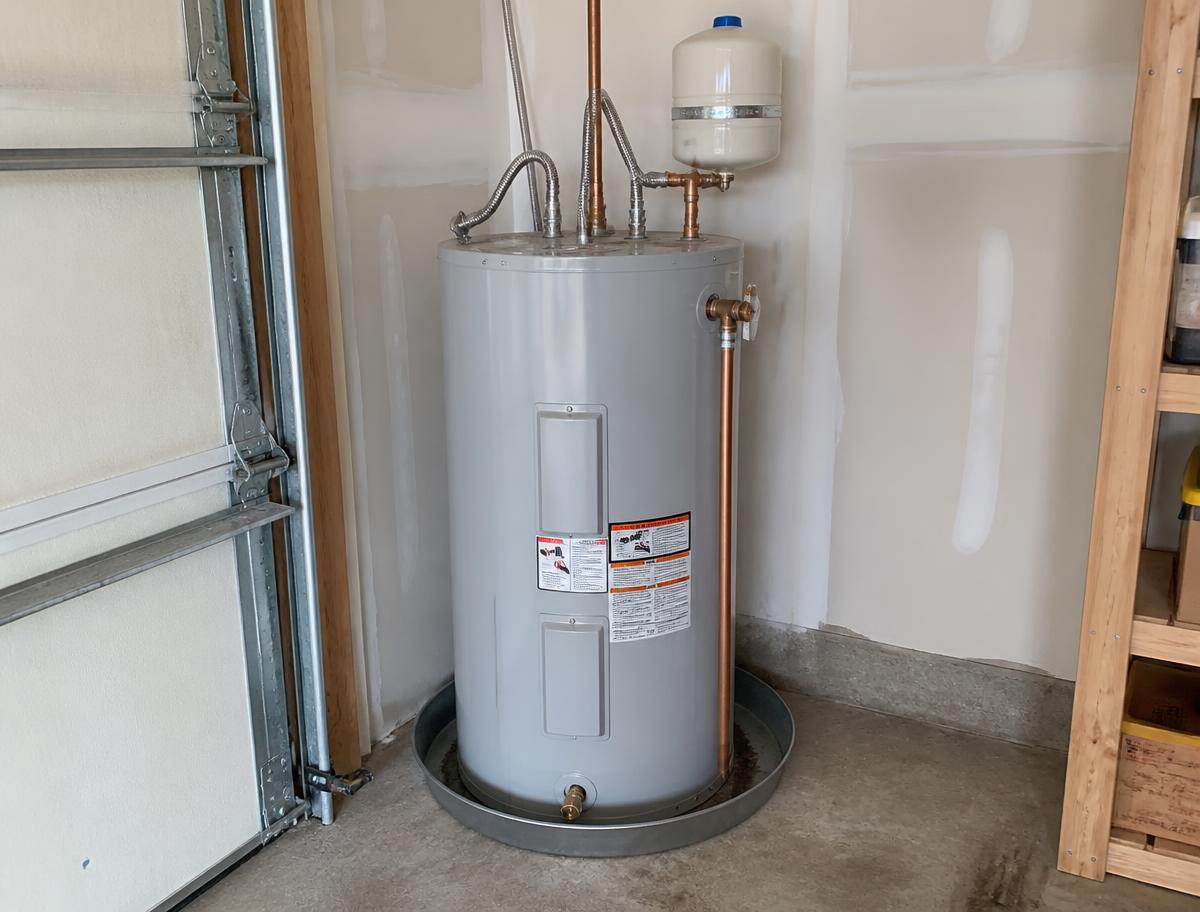 New water heater installation in a Florida home